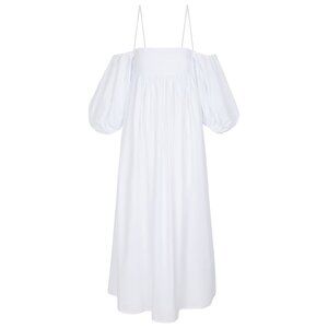 Cecilie‎ Bahnsen Holly off-shoulder cotton maxi dress • size 4